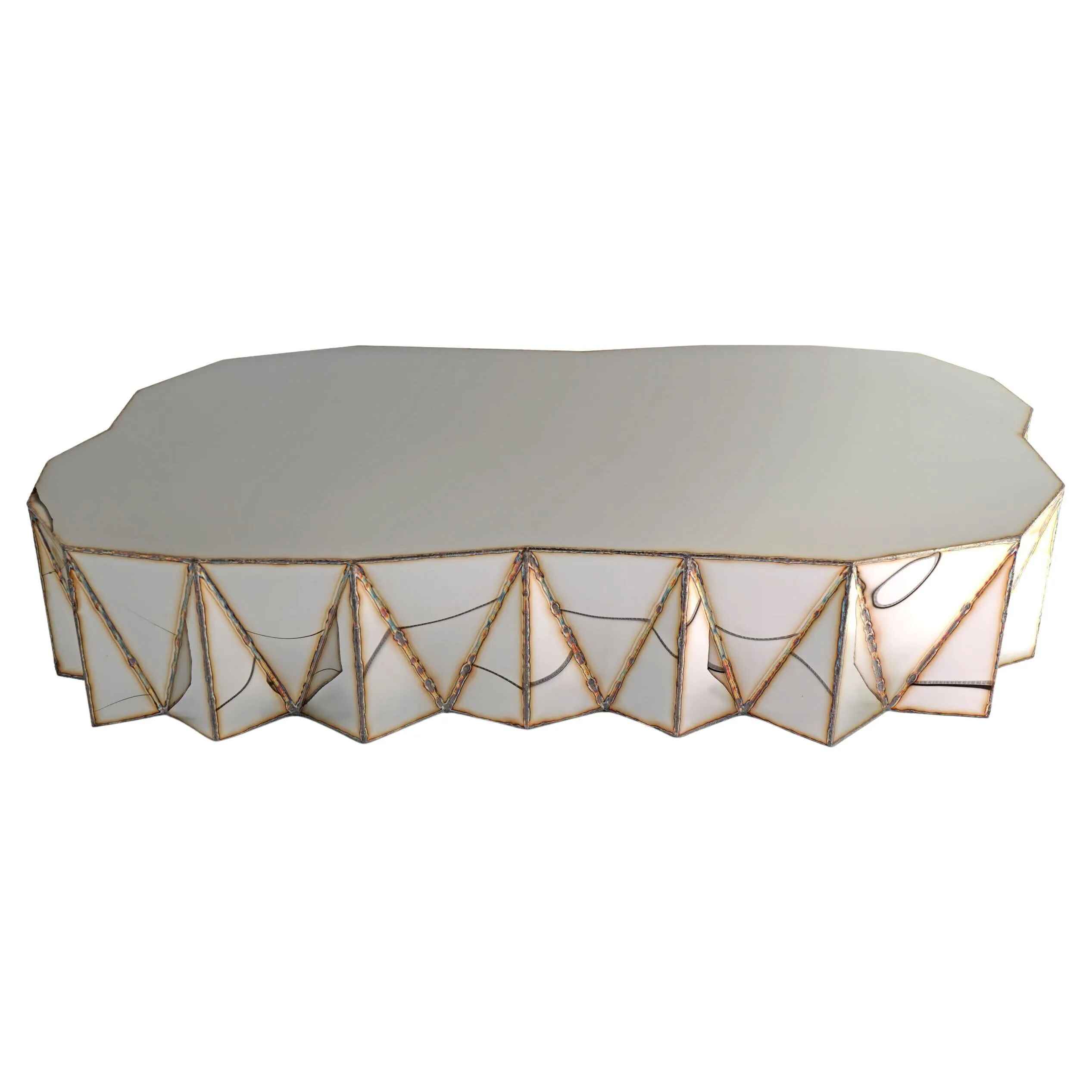 Jagged Edge Genius Loci Table In Mirror Polished Stainless Steel By Julian Mayor 1 1.jpg