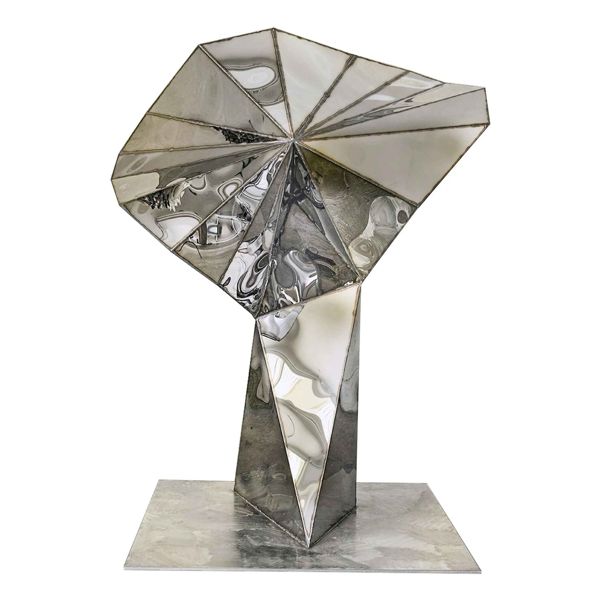 Transmission Sculpture In Welded Mirror Polished Stainless Steel By Julian Mayor 1 1.jpg